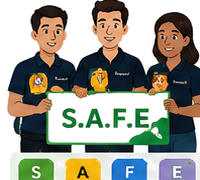 Employees ready to follow the S.A.F.E. response steps